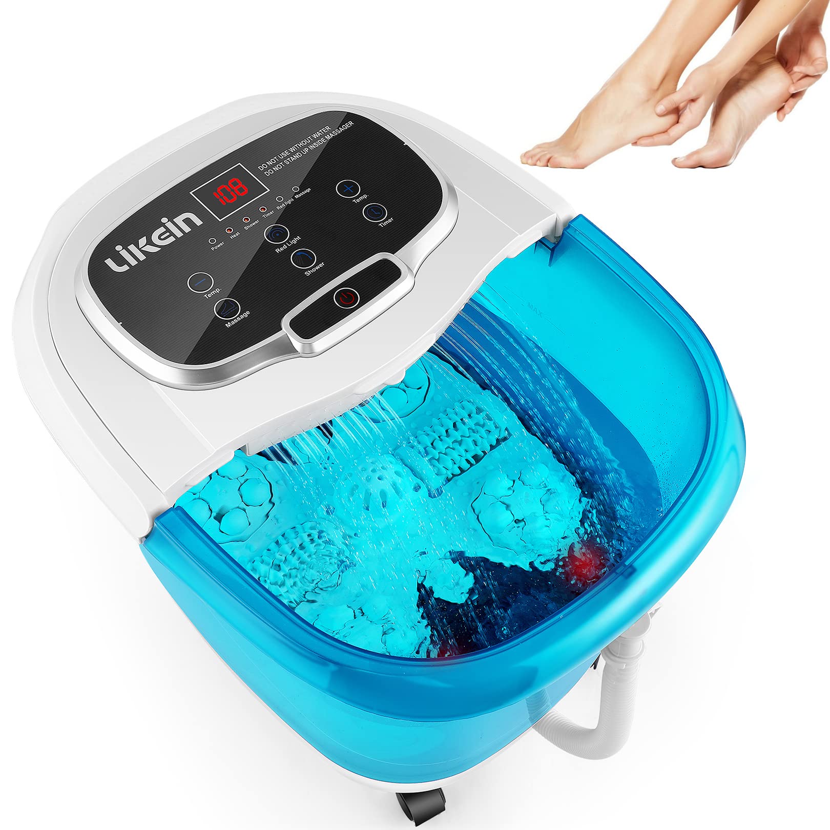 Buy Foot Spa with Heat and Massage and Jets with Motorized Rollers