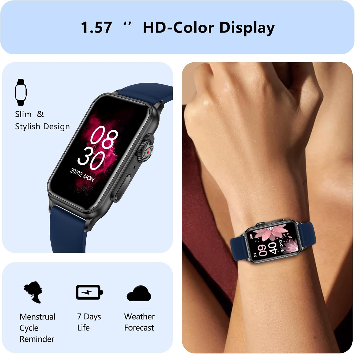 Rastreador de actividad física para responderhacer llamadas, reloj