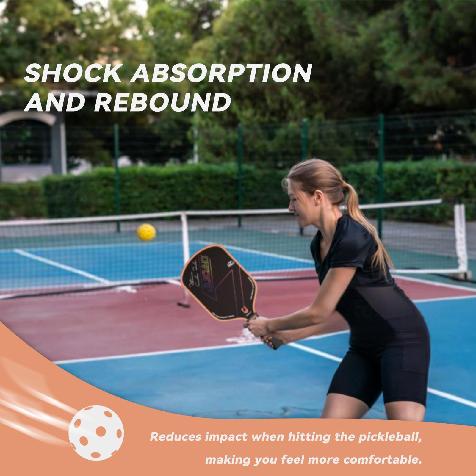 ピックルボール パドル JUCIAO T700生カーボンファイバー 白黒16mm Amazon.co.jp: JUCIAO ピックルボールパドル T700 カーボンファイバー