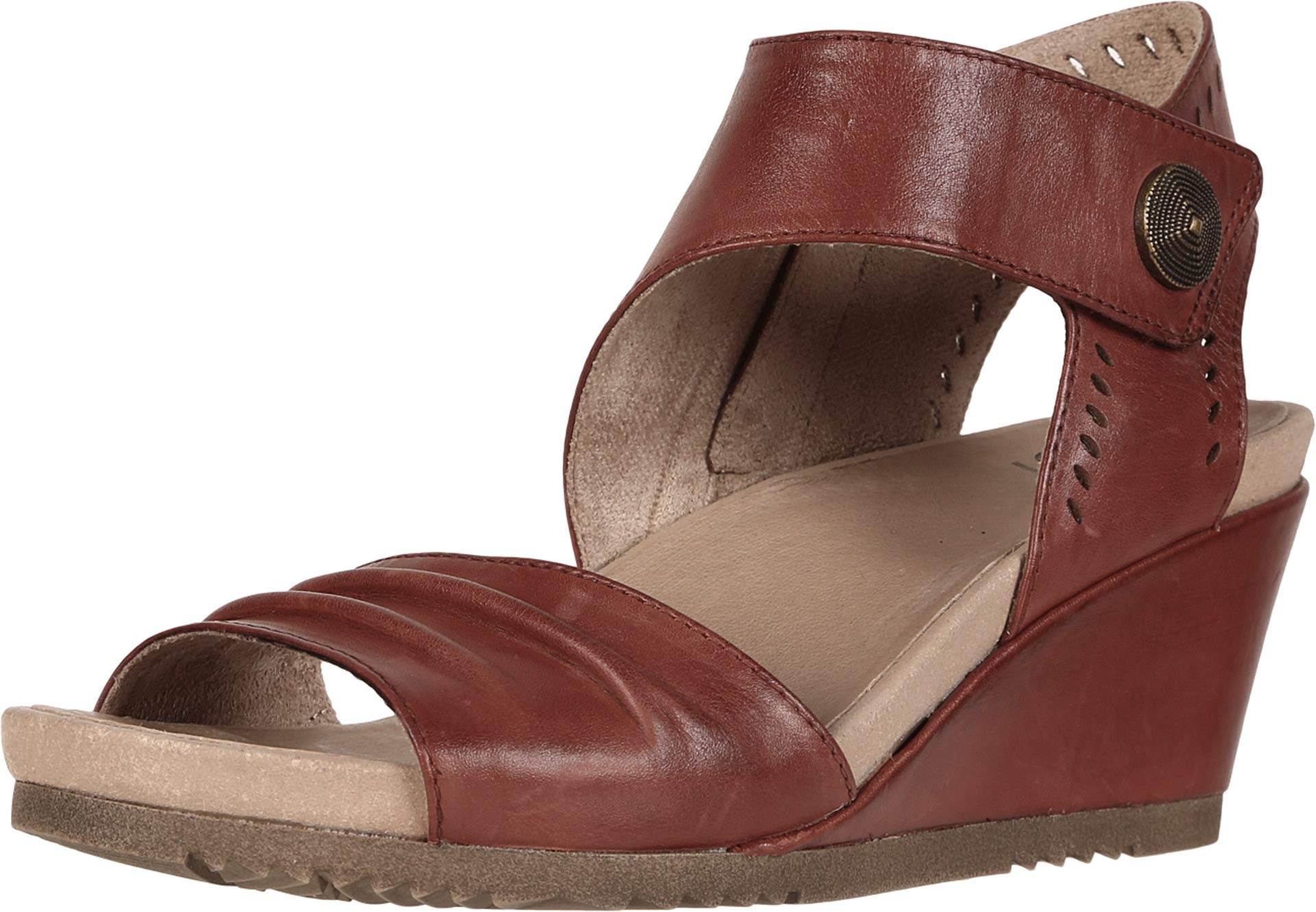 Earth Women's Attalea Barbados Wedge Sandal, Terra Cotta, 9