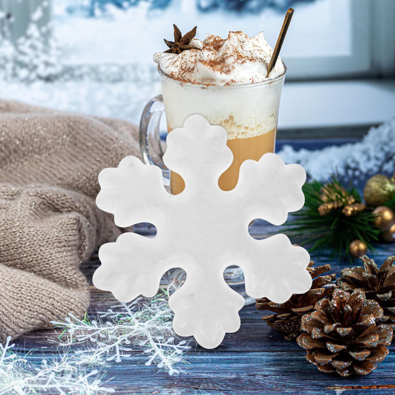 PRETYZOOM 22stücke Schaumstoff Schneeflocken zum Aufhängen Weihnachtsbaumanhänger Weihnachtsdeko mit Schneeflocken Hängende Ornamente für Weihnachtsfeier