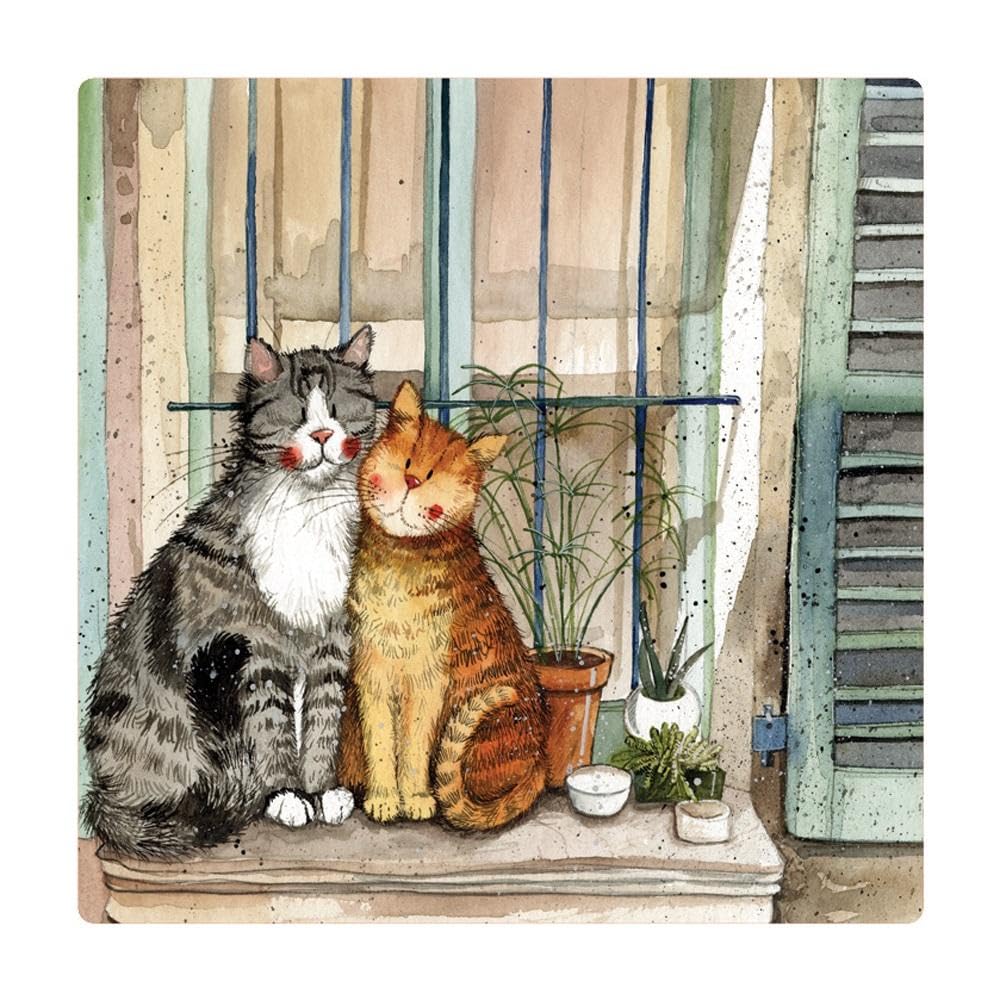 Alex Clark Art Ti-120708 Alex Clark Provence Cats Fridge Magnet