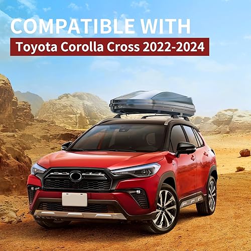 Vista 15 de KINGGERI Barras transversales con cerradura de 220 libras para Toyota Highlander 2014-2019 XLE Limited & SE LE & LE Plus, barras transversales