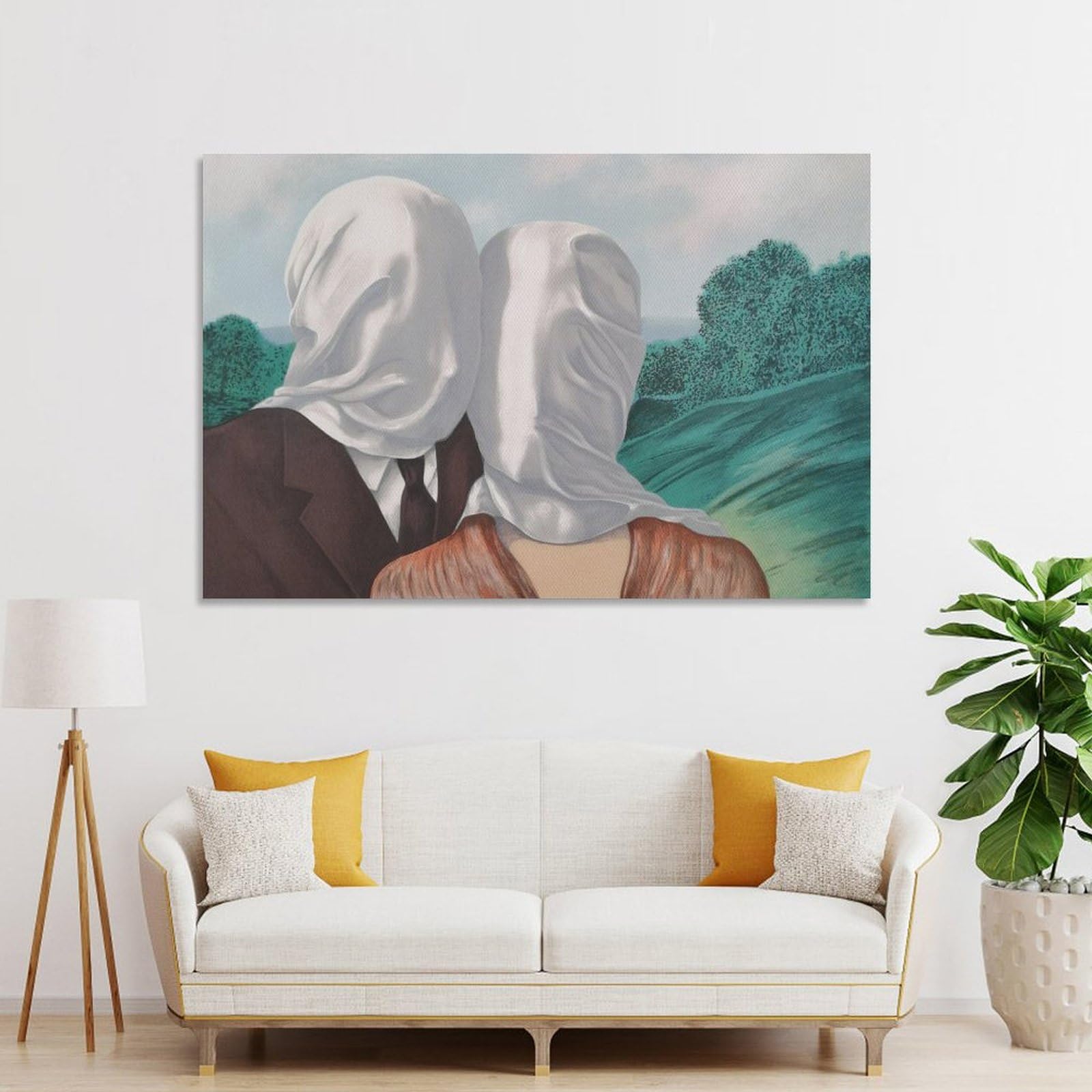 Amazon.co.jp: ルネ マグリットポスター 絵画風景画「恋人たち (1928