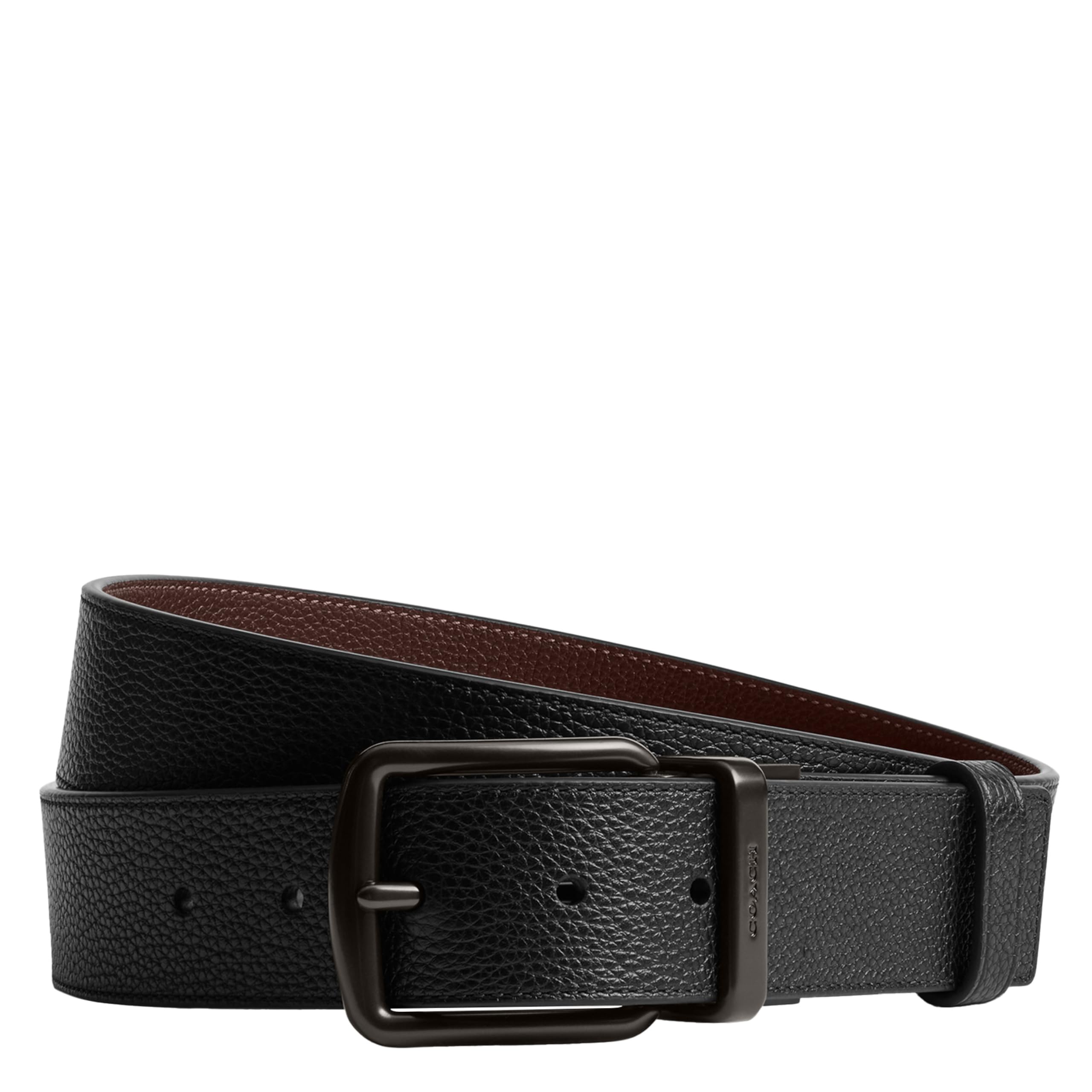 Coach Wide Harness Signature Reversible Belt