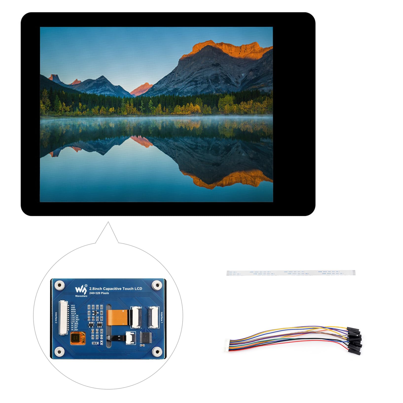 2inch IPS Display 240x320 Capacitive Touch Screen Compatible With Raspberry Pi 5/4B/3B /Zero/Zero 2W/Pico/Pico W/Pico 2/ESP32, 262K Colors, ST7789T3 Display Driver And CST816D Touch Controller - View #13