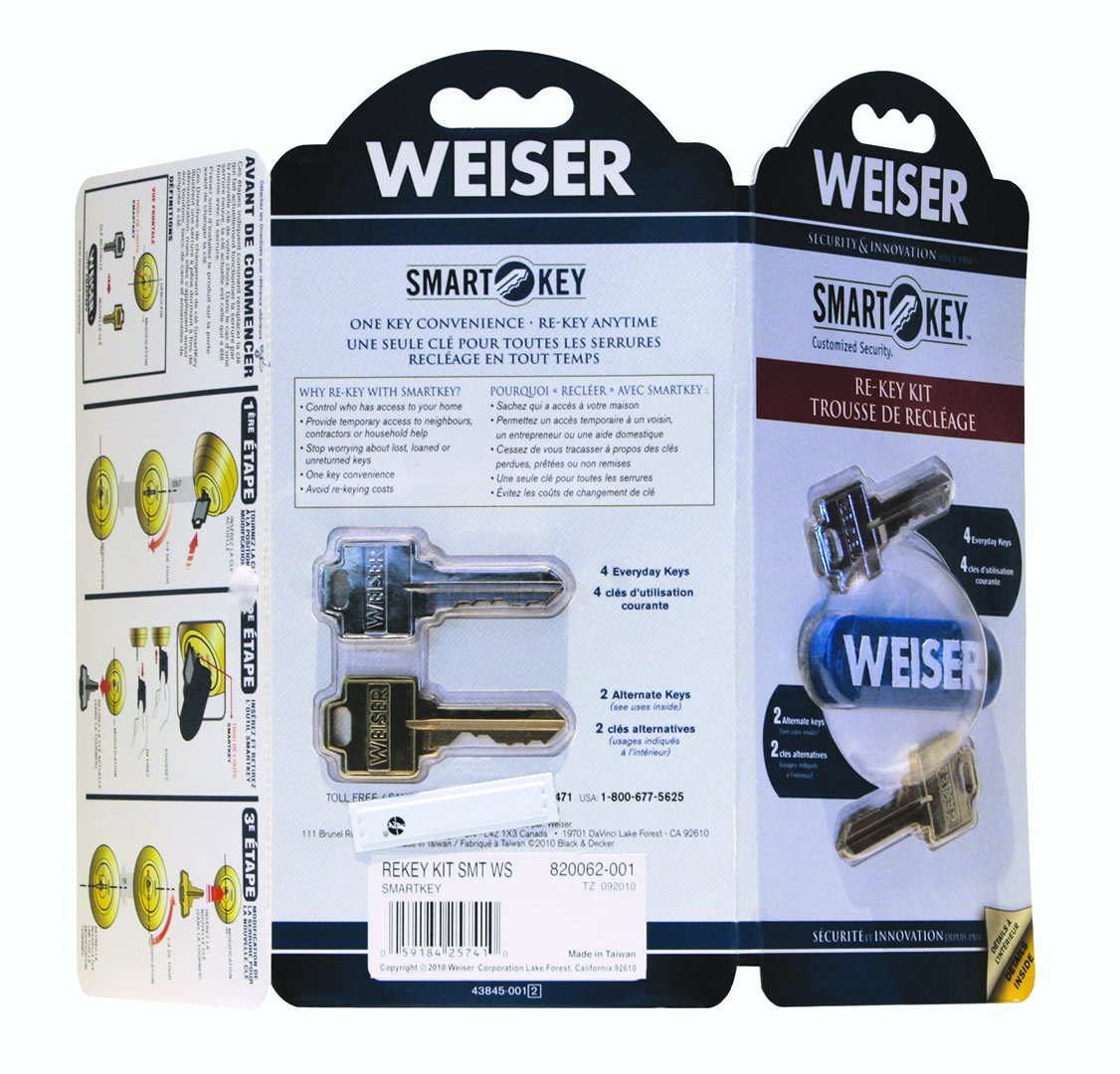 Jeu D'entrée De Serrure Weiser - Laiton Massif - Double Cylindre - NEUF