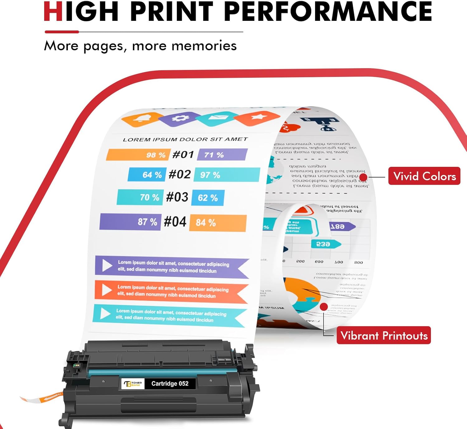 052 Black Toner Cartridge 2-Pack: Compatible Replacement for Canon 052 052H Toner Cartridge High Yield CRG052 for Canon imageCLASS MF426dw MF424dw MF429dw LBP215dw LBP214dw LBP210 MF420 Series Printer