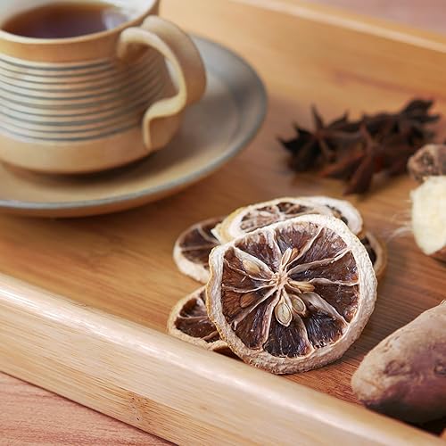 Vista 12 de Ruedas de rodajas de limón deshidratado Más de 17 rebanadas 100% natural 1.41 onzas 1.41 oz Limones secos cítricos para adornar, cócteles