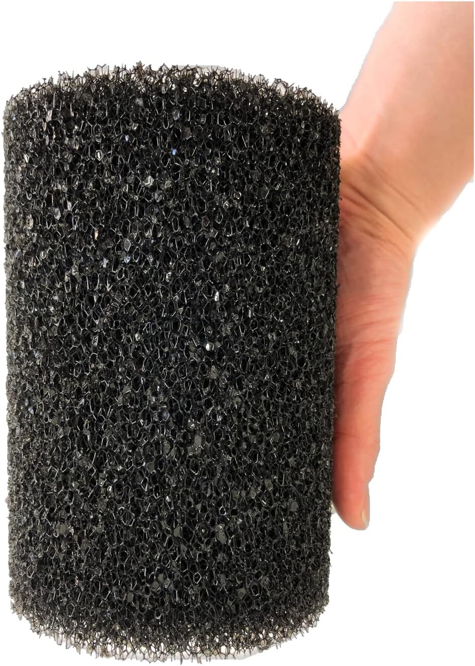 6 Pack X-Large Overflow Filter Box Intake Round Pre-Filter Foam Sponge 5.91" x 4.13" for Aquariums and Ponds (Coarse 25PPI)