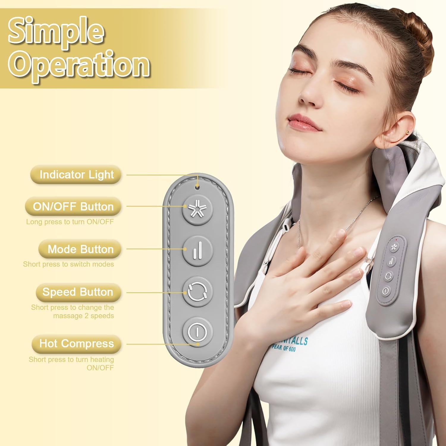 SPINE JADEX Neck And Back Massager Neck Massager With Heating Body Massager for Body Aches and Pains Relief, Electric Wearable 5D Cervical Neck Massage Machine for Deep Tissue Back Shoulders Waist & Legs SPINE JADEX Neck And Back Massager Neck Massager With Heating Body Massager for Body Aches and Pains Relief, Electric Wearable 5D Cervical Neck Massage Machine for Deep Tissue Back Shoulders Waist & Legs