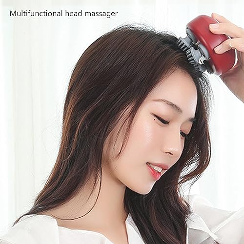 Miniatura 2 de Yosoo Masajeador electrónico recargable para el cuero cabelludo con 3 niveles de fuerza, acupresión de 4 dedos para un cabello limpio y saludable,