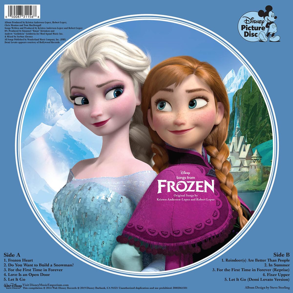 Frozen: El Reino Del Hielo - The Songs (Picture)