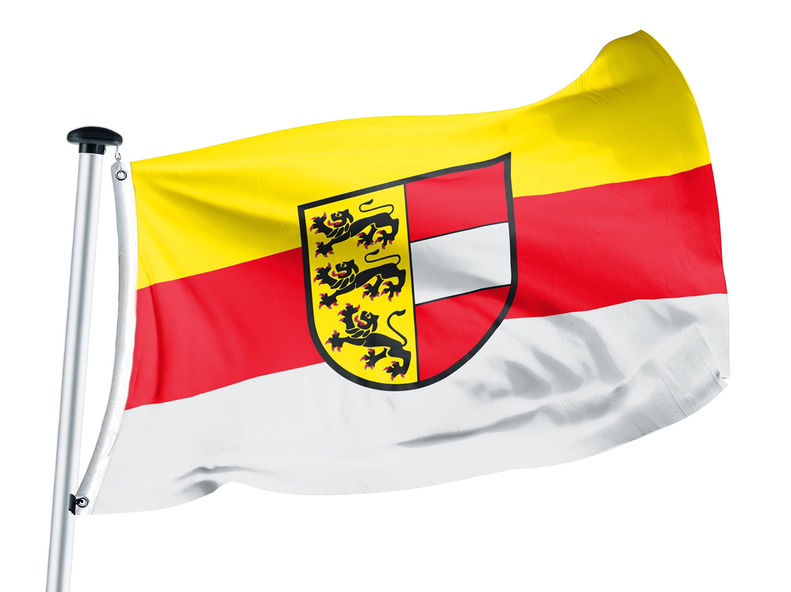 Premium Flagge Kärnten 100x150cm - 115g/m² Stoffgewicht - gedruckt, robustes und witterungsbeständiges Glanzpolyester mit Ösen (100 x 150 cm, Kärnten)