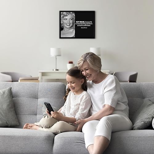 Miniatura 5 de Life Is A Beautiful Thing - Impresión inspiradora de arte de pared con citas de Marilyn Monroe, decoración de pared motivacional para decoración del
