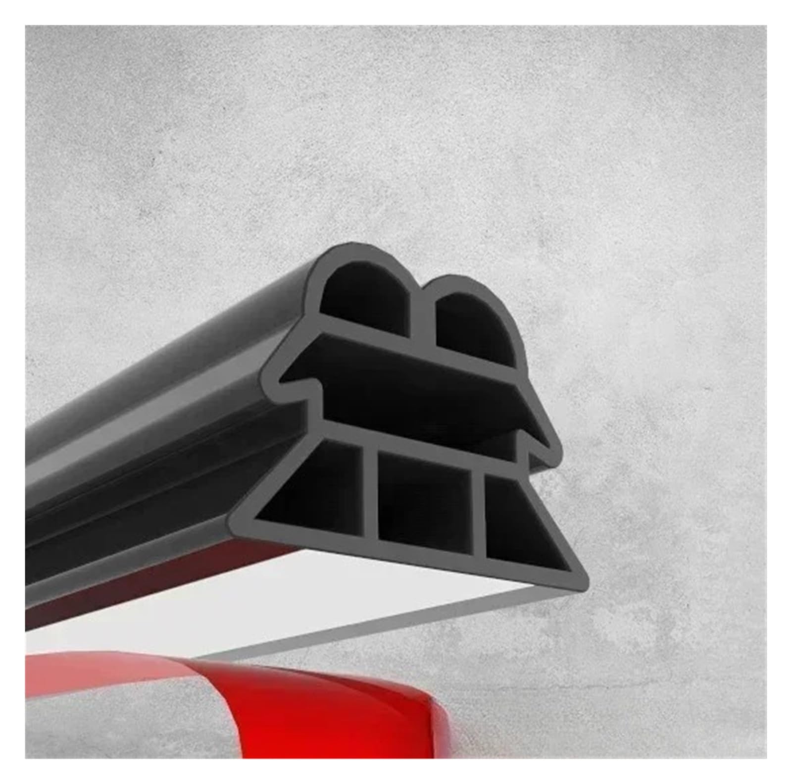 Rubber Seal Weather Stripping 1 Meter Car Door Seal Strip EPDM Rubber Noise Insulation Anti-Dust Soundproof Strong Adhesive Tape