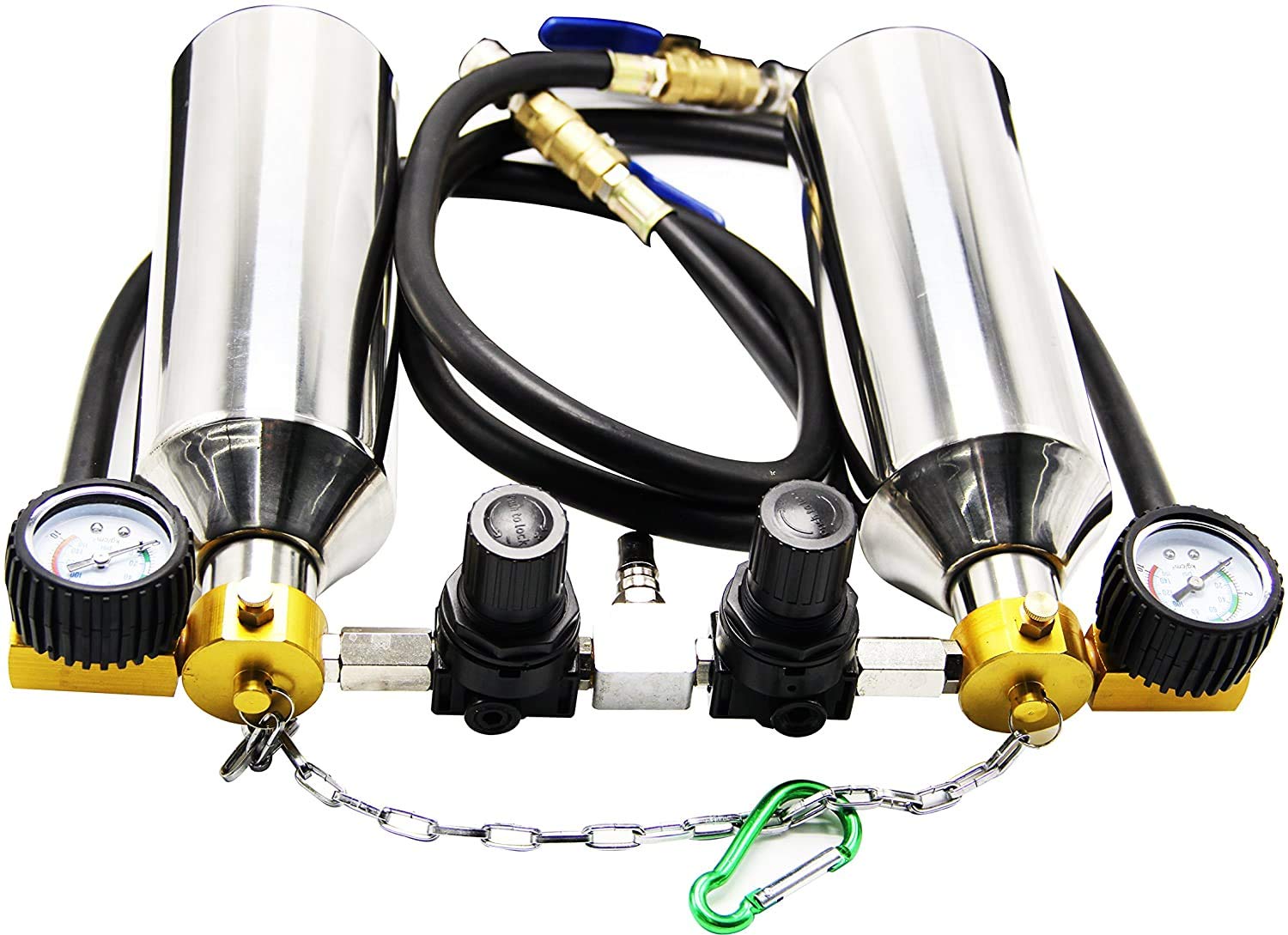 BAOSHISHAN Car Fuel Injector Cleaning kit Non Dismantle Throttle Toolkit for Auto Fuel Injector and Cleaner Machine (Double Bottle)