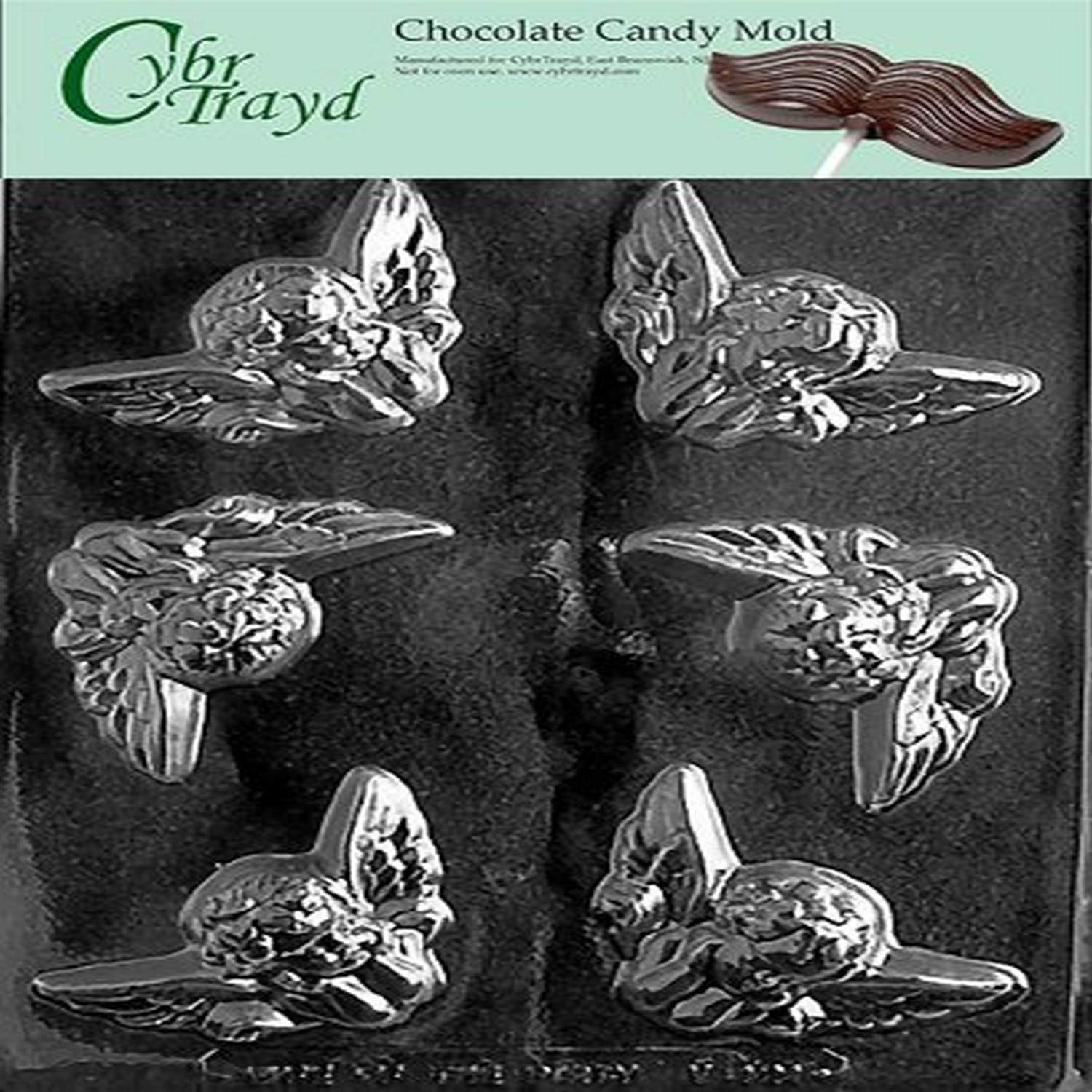 Moule chocolat cherubins de Saint-Valentin plastique rigide Cybrtrayd V121