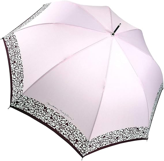 Amazon Co Jp マサキ 雨傘 レディース傘 長傘 60cm 無地 アニマルハート柄 Uv防止加工付 晴雨兼用 ジャンプ 1651 ピンク ホーム キッチン
