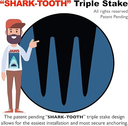 Miniatura 5 de Letrero con estaca Keep Off Grass Yard con estaca. Letreros de No perros, sin mascotas, sin orinar, no hacer caca en el césped. Diseño único triple