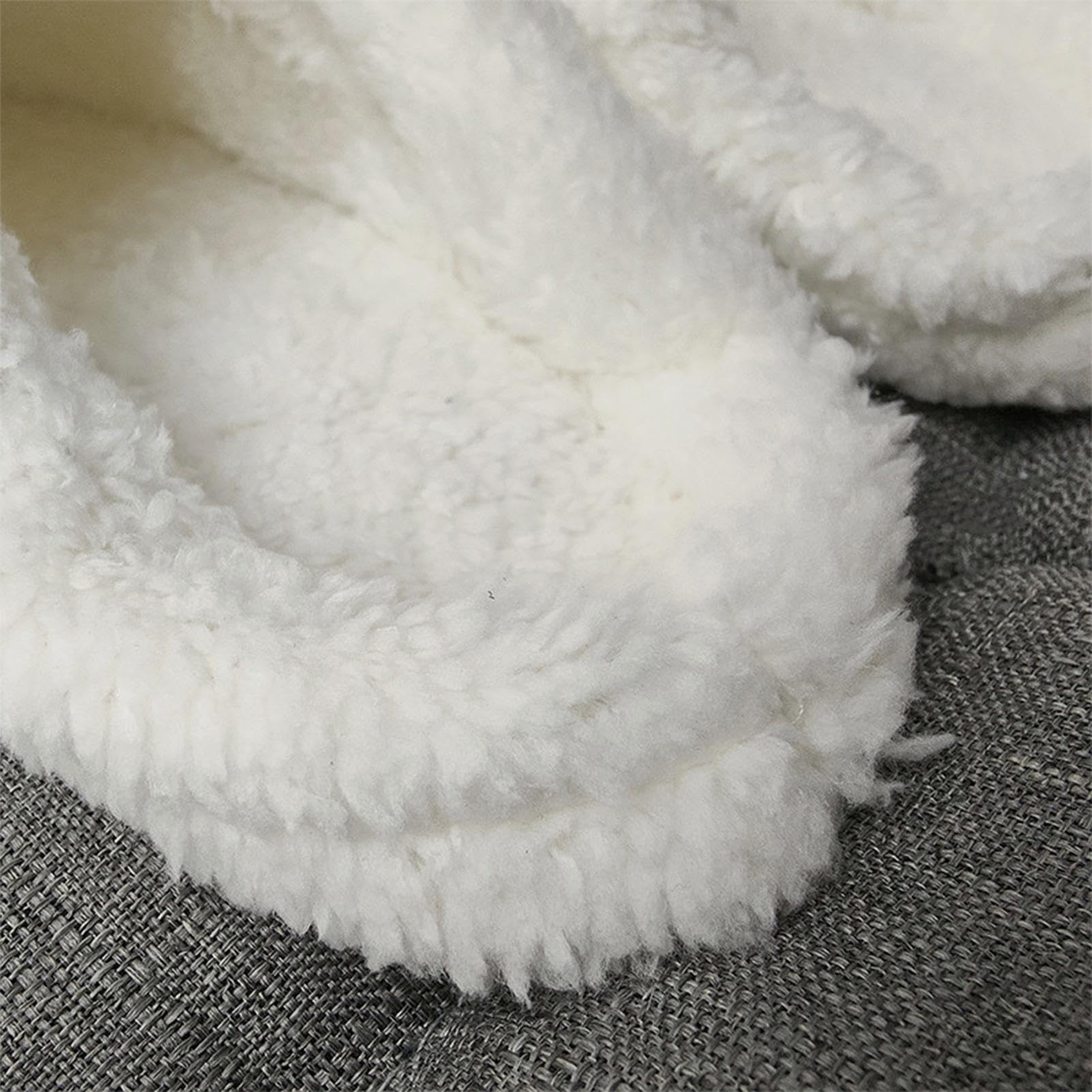 Inzetvoering voor Crocs Klompen met Schoenveter Cover - Pluizig Bont Gevoerd, Winter Liner Verwijderbaar, Pluche Binnenkant Schoen, Wit, 40.5 EU