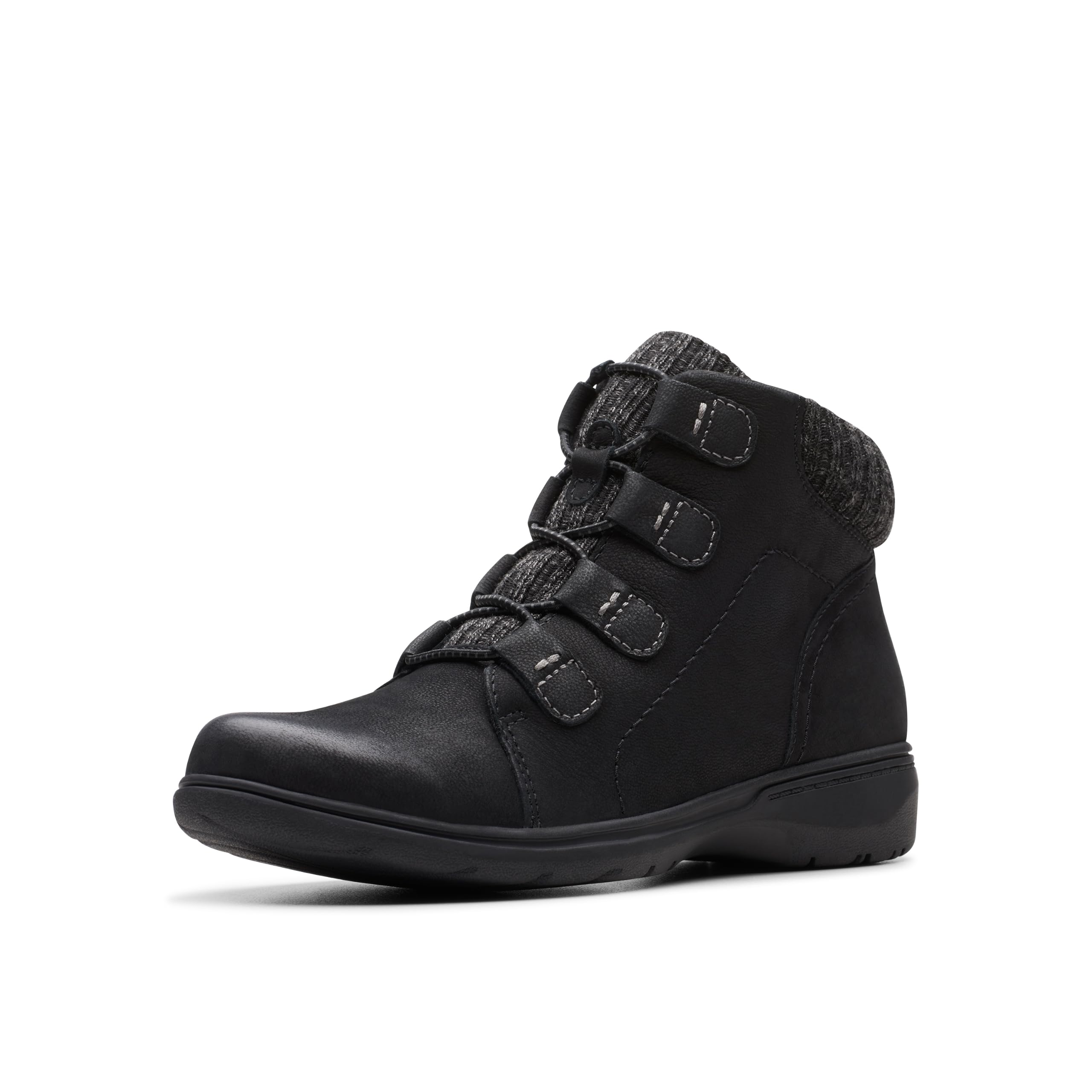Clarks Damen Carleigh Jade Stiefelette, Schwarz Nubuk, 8 Wide
