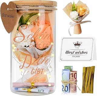 Personalisierte geschenke,LED Flaschenlicht mit Spruch Schön dass es Dich gibt,Freundin Lieblingsmensch Geburtstag Hochzeit Weihnachten