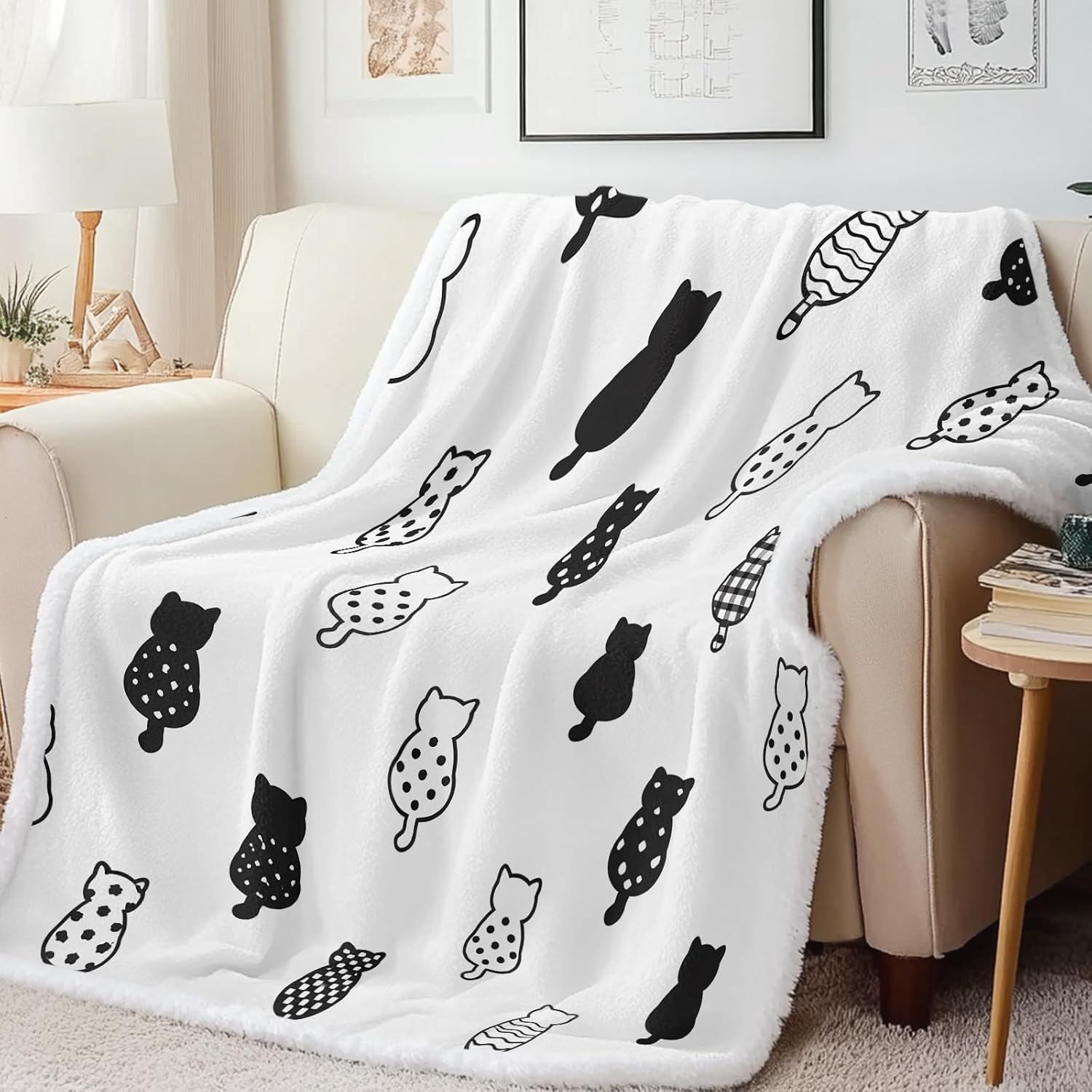 SOULZZZ Colorful Butterfly Blanket Sherpa Throw Blankets Soft Blankets and Throws Lightweight Plush Butterflies Fuzzy Blanket for Kids Girls Butterfly Lovers Gifts (Colorful Butterfly, 60X80 Inches)