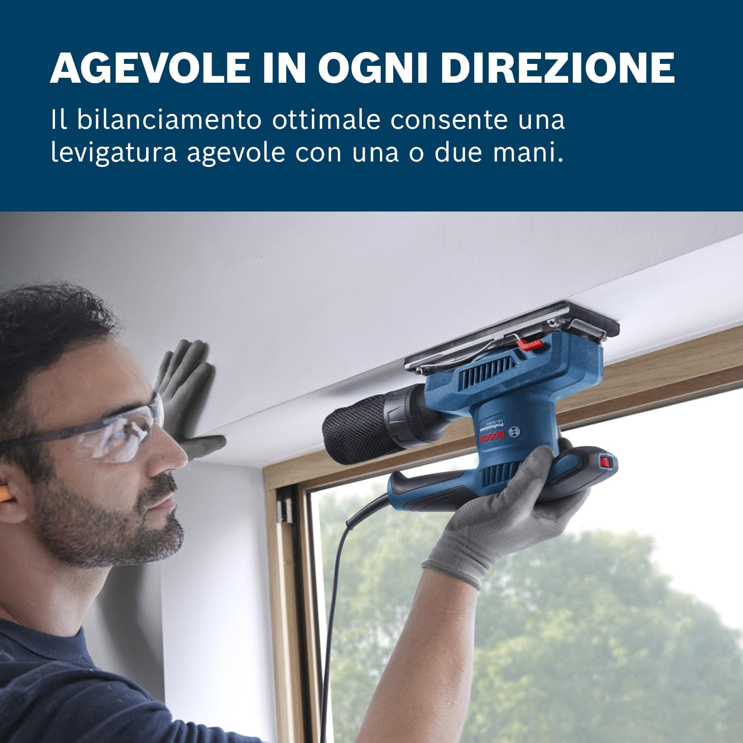 Bosch Professional Levigatrice orbitale a filo GSS 20-18 A (incl. sacchetto raccoglipolvere, piastra perforata)