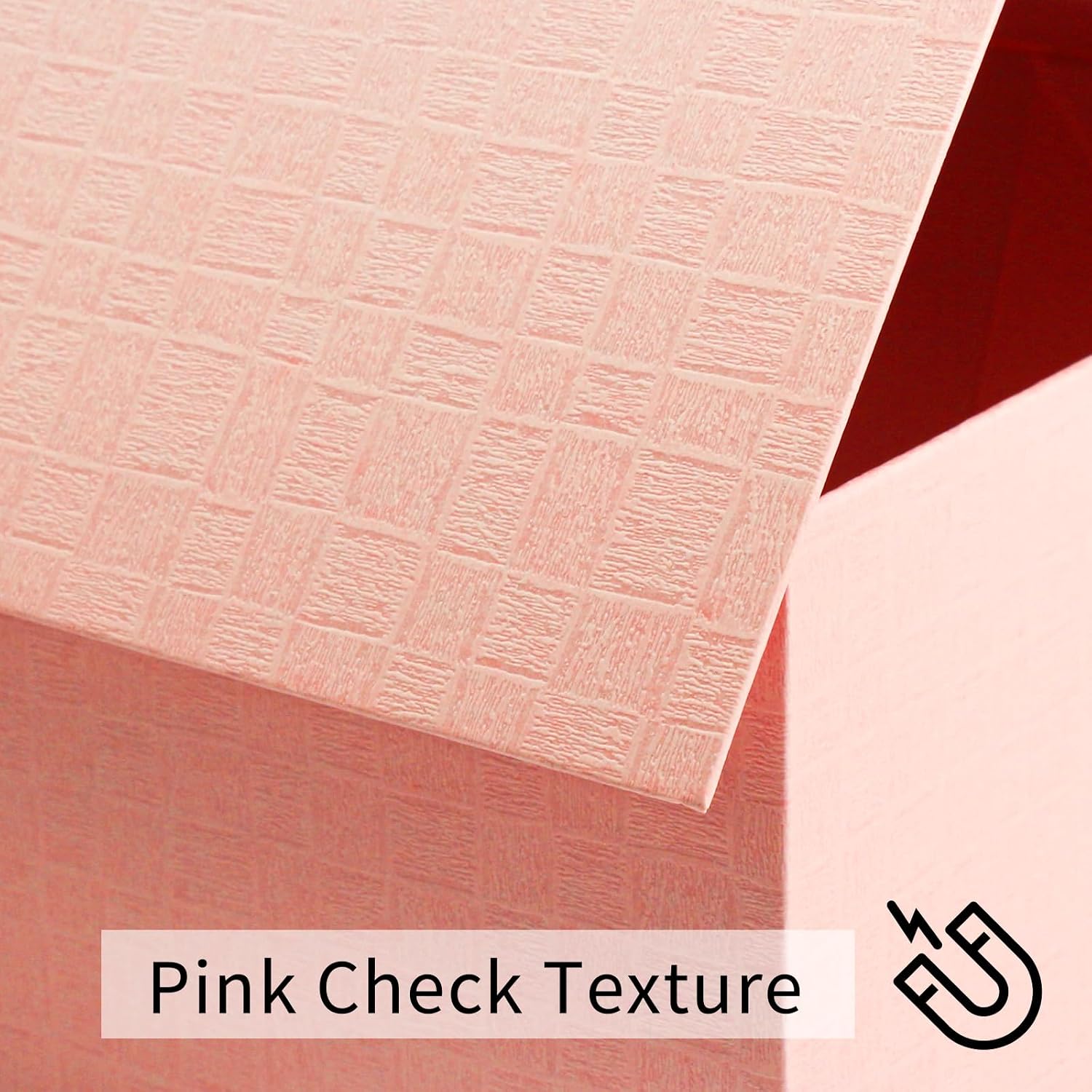 YINUOYOUJIA Large Gift Boxes14x9x4.5 Inch,Pink Box with Magnetic Closure Lid,Ribbon and Card,Present Box for Birthady Valentine's Day Mother's Day Christmas Anniversary. image 3