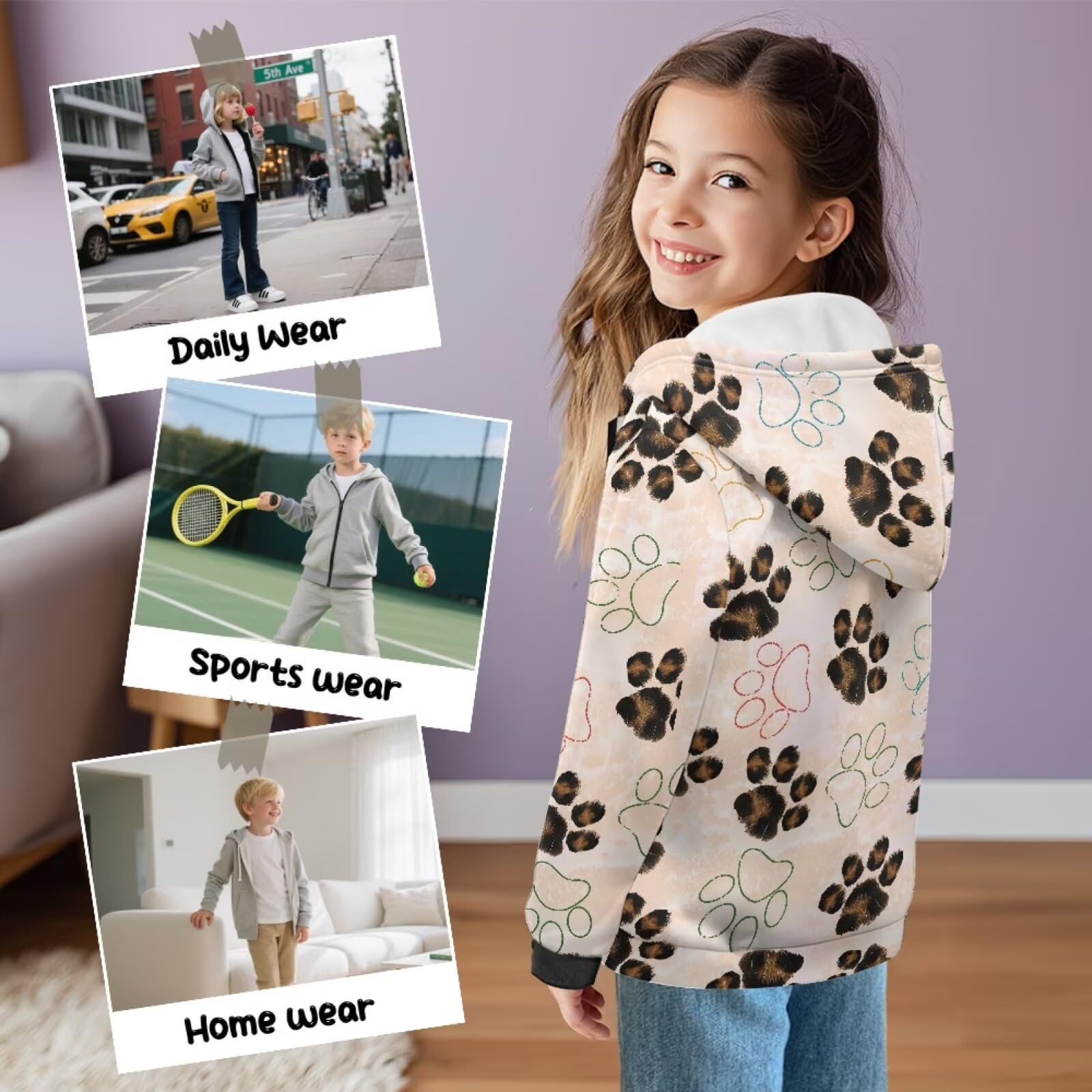 chaqlin Dziecięce bluzy z kapturem z długim rękawem chłopięca bluza z kapturem sweter na co dzień sweter z kapturem swetry dla chłopców