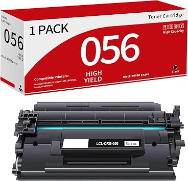 خرطوشة حبر Caelum 056 بديلة متوافقة لطابعات Canon 056 056H CRG056 CRG-056 لطابعات Canon ImageClass LBP325dn LBP325X MF543dw MF543X MF542X باللون الأسود، عبوة واحدة