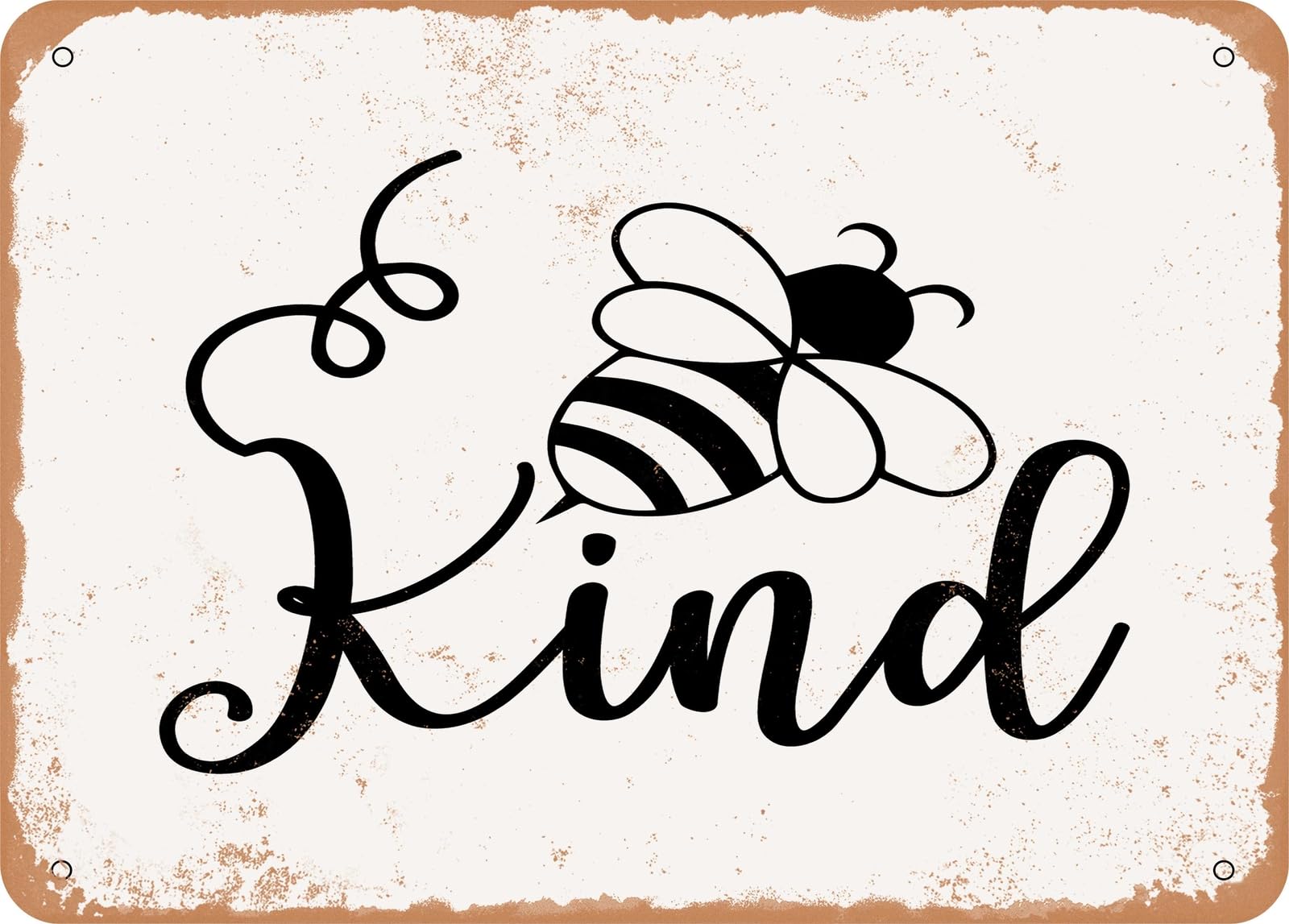 Metal Sign - Kind - Vintage Look Sign home decor