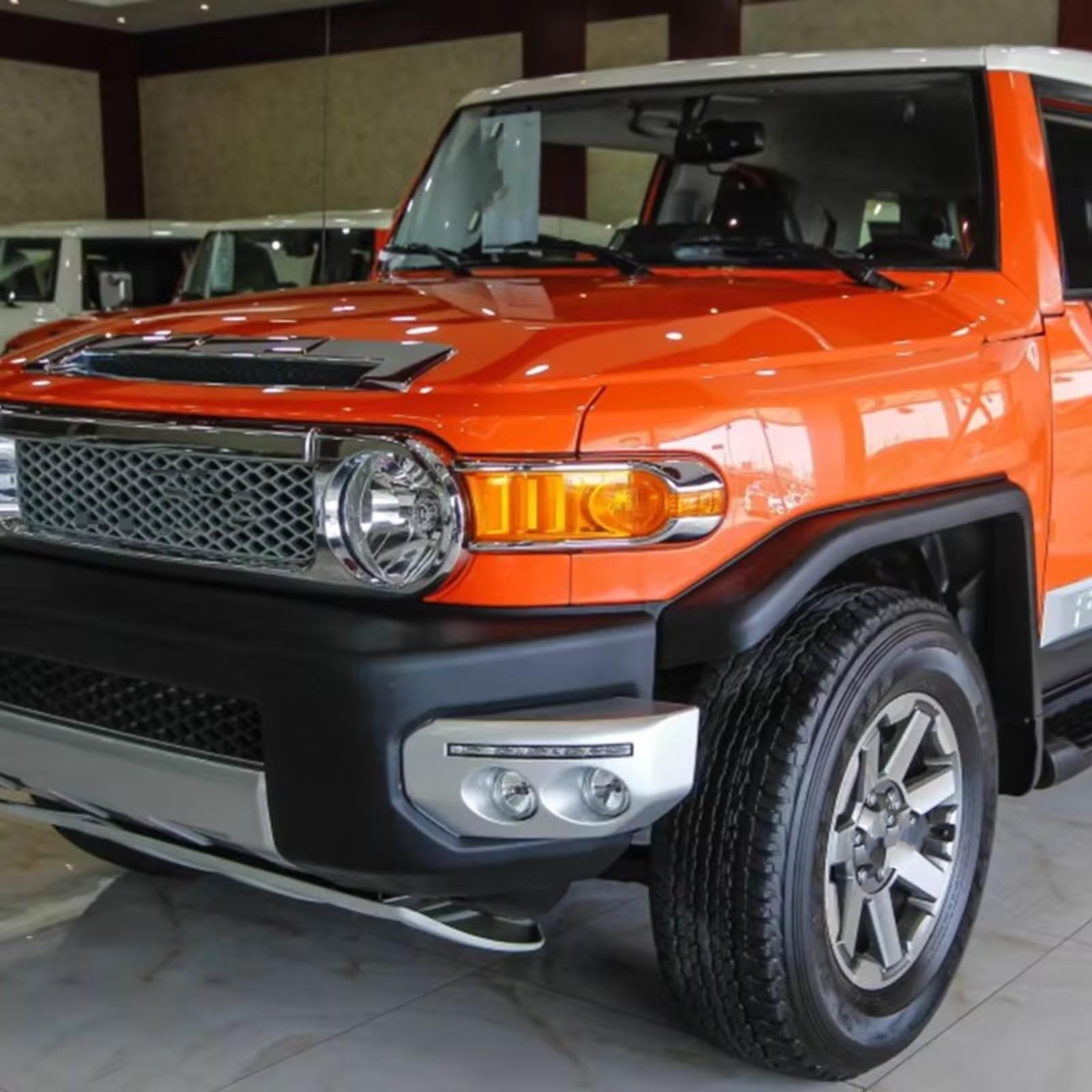 Fendinebbia Per Auto Per Toyota Fj Per Cruiser 2007-2014 Fendinebbia guida | Auto DRL Luce di marcia diurna Telaio fendinebbia Lampada fendinebbia Gruppo lampada di guida