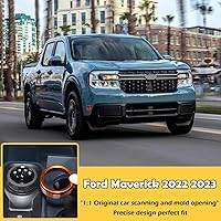 Vista 6 de Cubierta de anillo de botón interruptor de cambio de marchas para Ford Maverick 2022 2023 2024 2025, cubierta de pomo de cambio de marchas