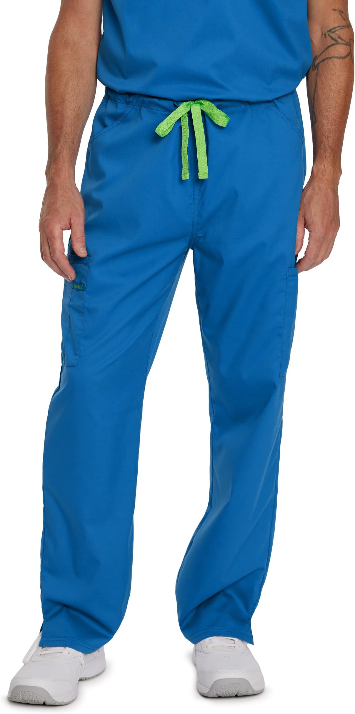 Proflex Unisex Tailored Fit Comfort Stretch 6-Pkt Cargo Scrub Pants 2104 Royal
