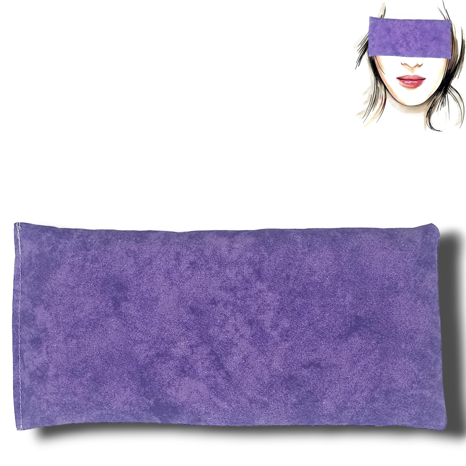 Coussins pour les yeux "Pack 3 - Lila's 2024 new" - Graines de Lavande et de riz - Yoga, méditation, relaxation, reposer des yeux