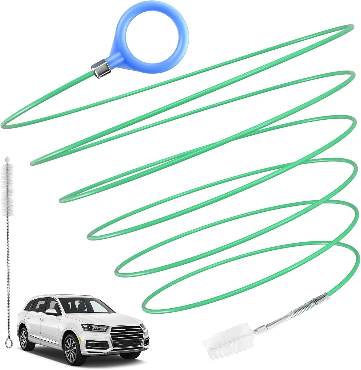 Auto Sunroof Drain Cleaning Tool, 120 Inch Flexible Tube Cleaning Brush | Drain Brush Extra Long Pipe Cleaners for Cars, Car Accessories, Car Sunroof Drain Hole Cleaner for Drains, Sewers, Windshield