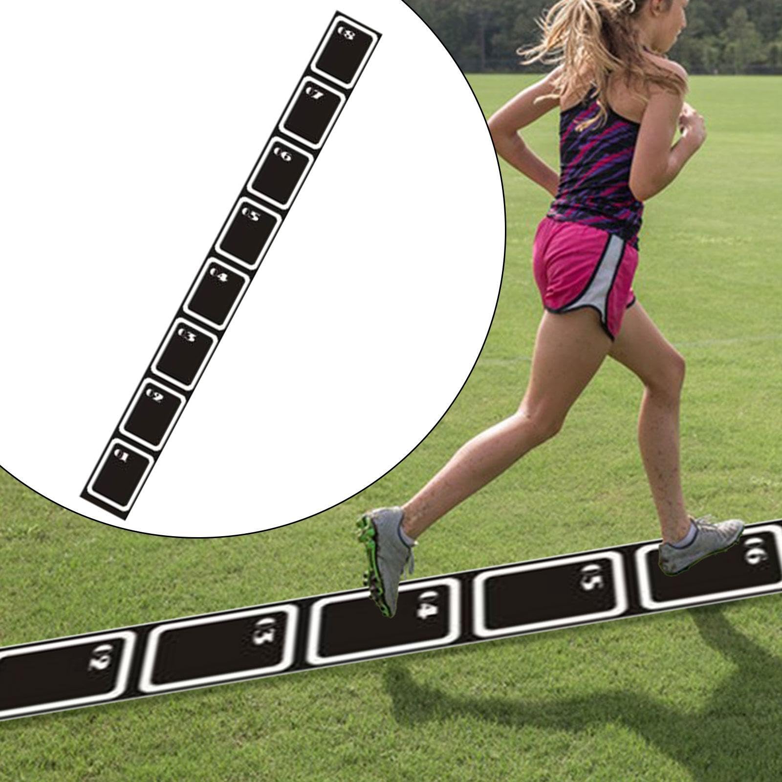 Agility Ladder Mat Tapete de Entrenamiento Velocidad Coordinación Resistencia PU Antideslizante Adecuado para Fútbol Baloncesto
