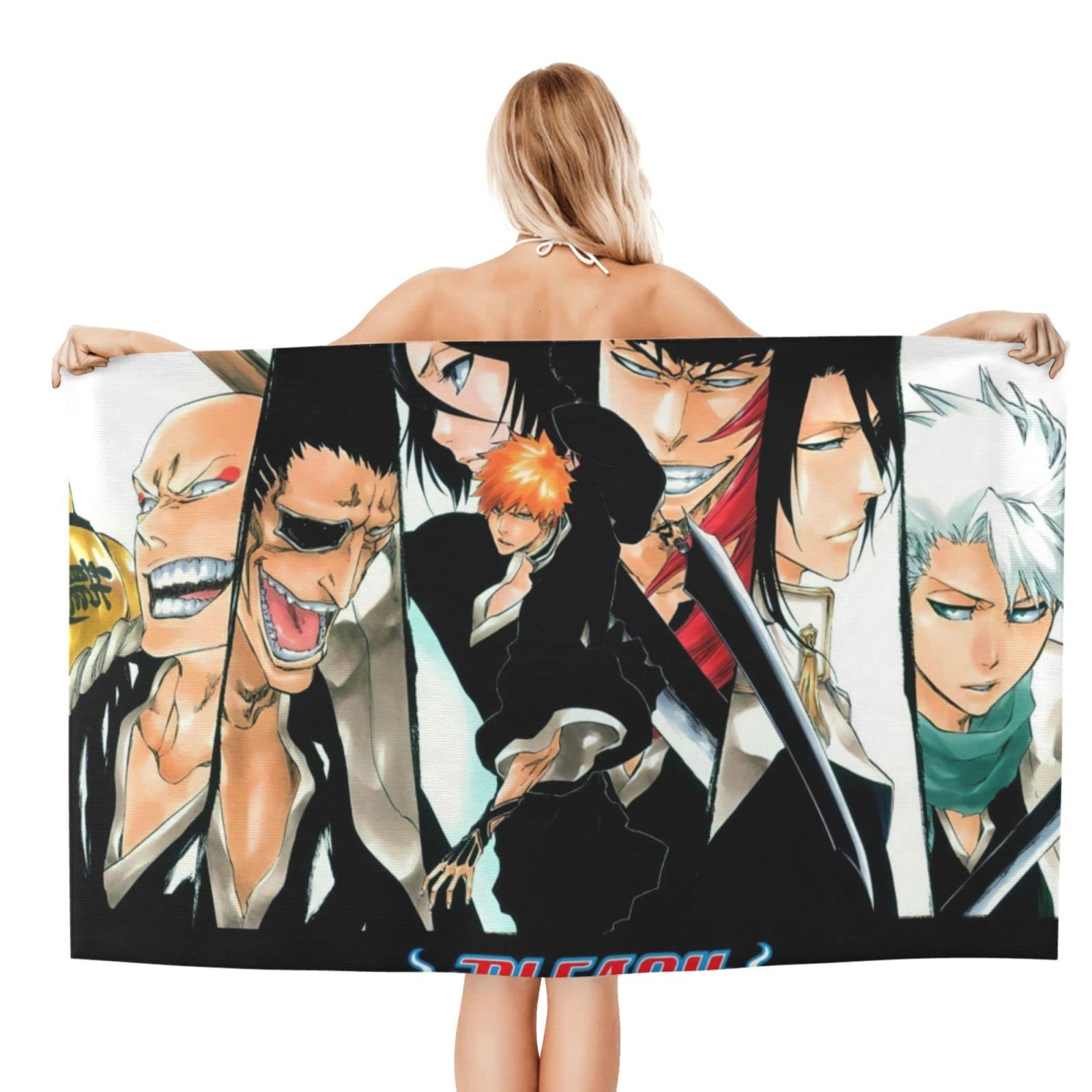 Amazon｜BLEACH ブリーチ おしゃれ 肌触り良い 大判 バスタオル 海水浴
