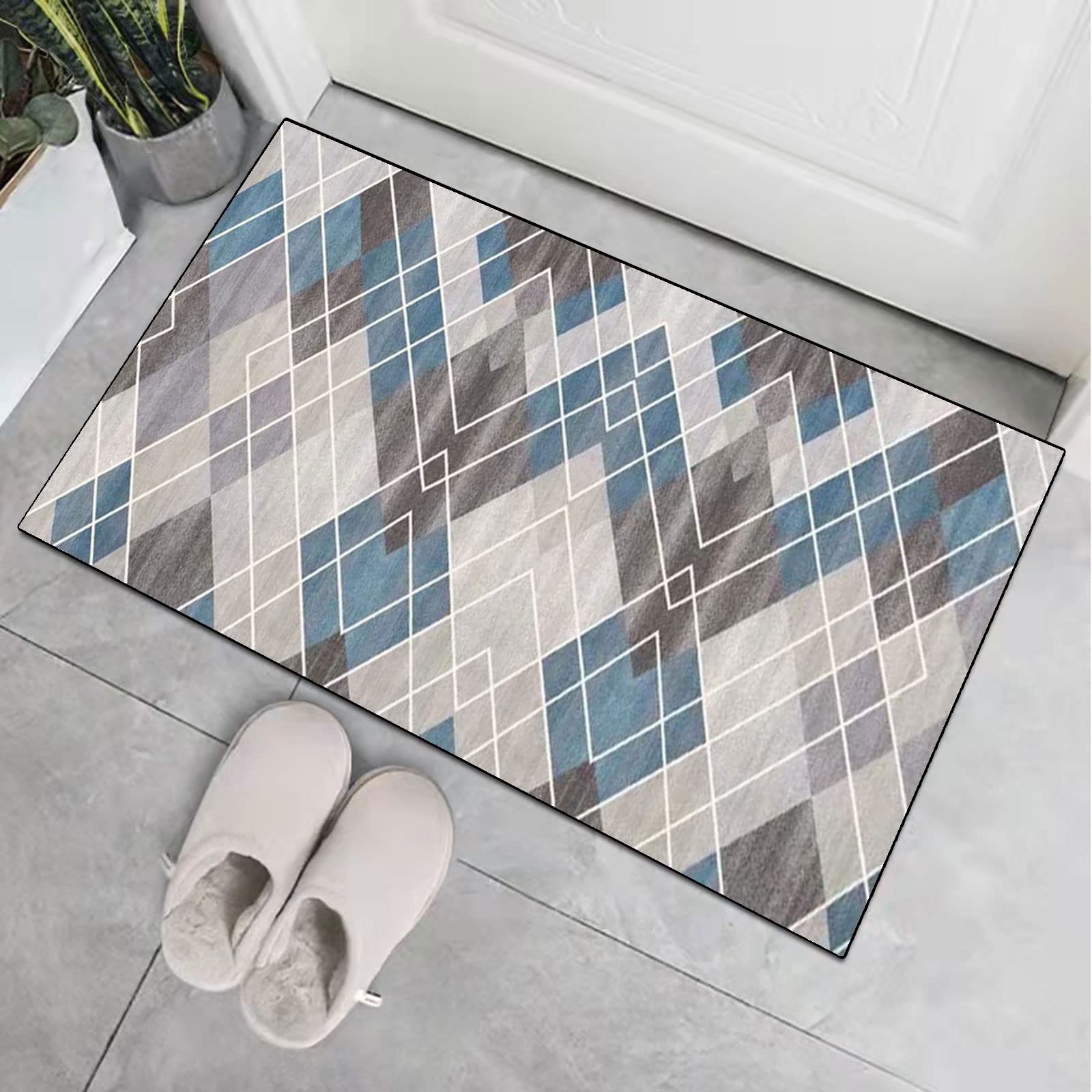 Teppichläufer Modern Küchenläufer Niederflor Flurläufer,Bunter Modern rutschfest Waschbar,für Korridor,Schlafzimmer,Innen Wohnzimmer,Küche - Anpassbar