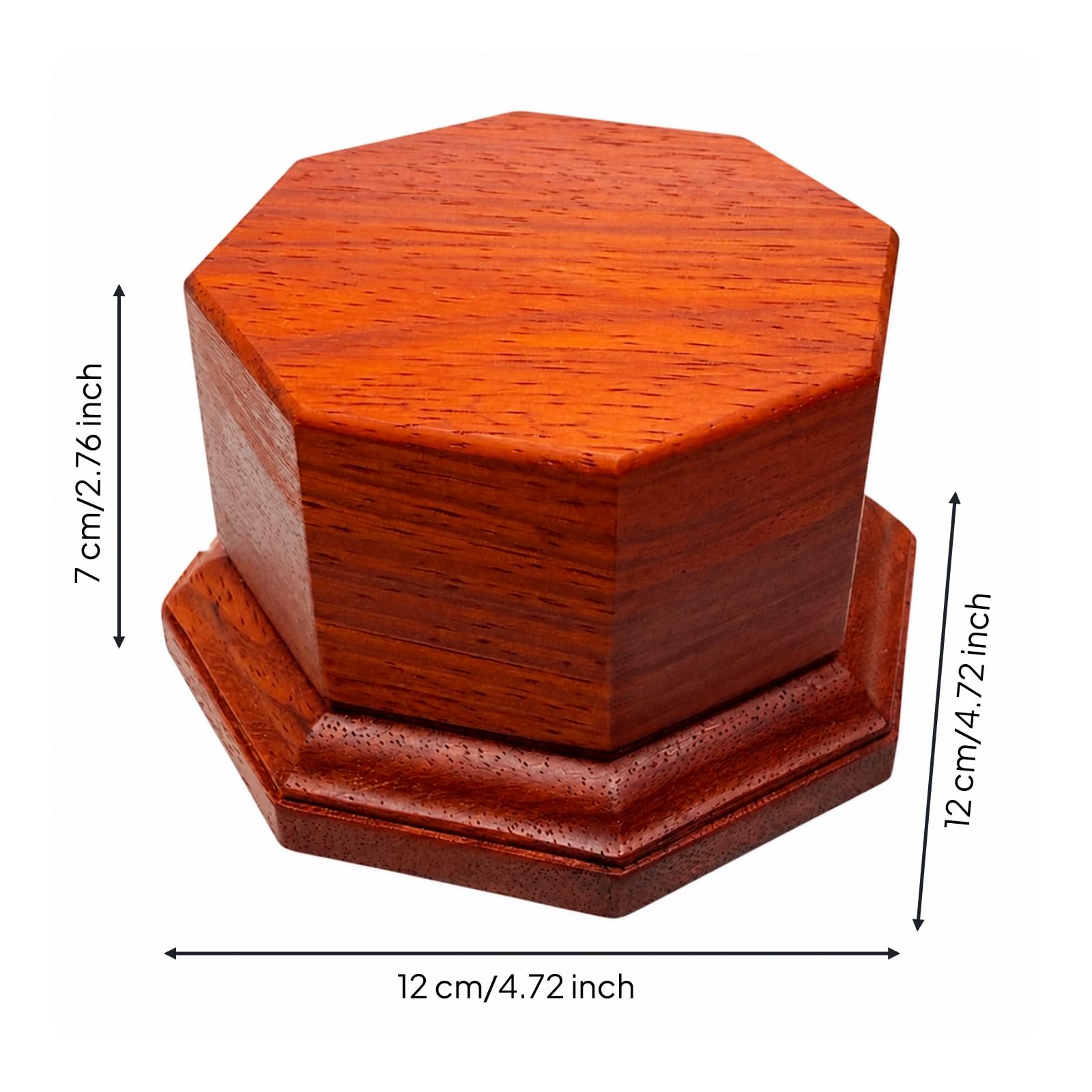 mit Achteckig Basis Achteckig Figurensockel Dekorativ Ausstellungssockel für Regal , 10x10