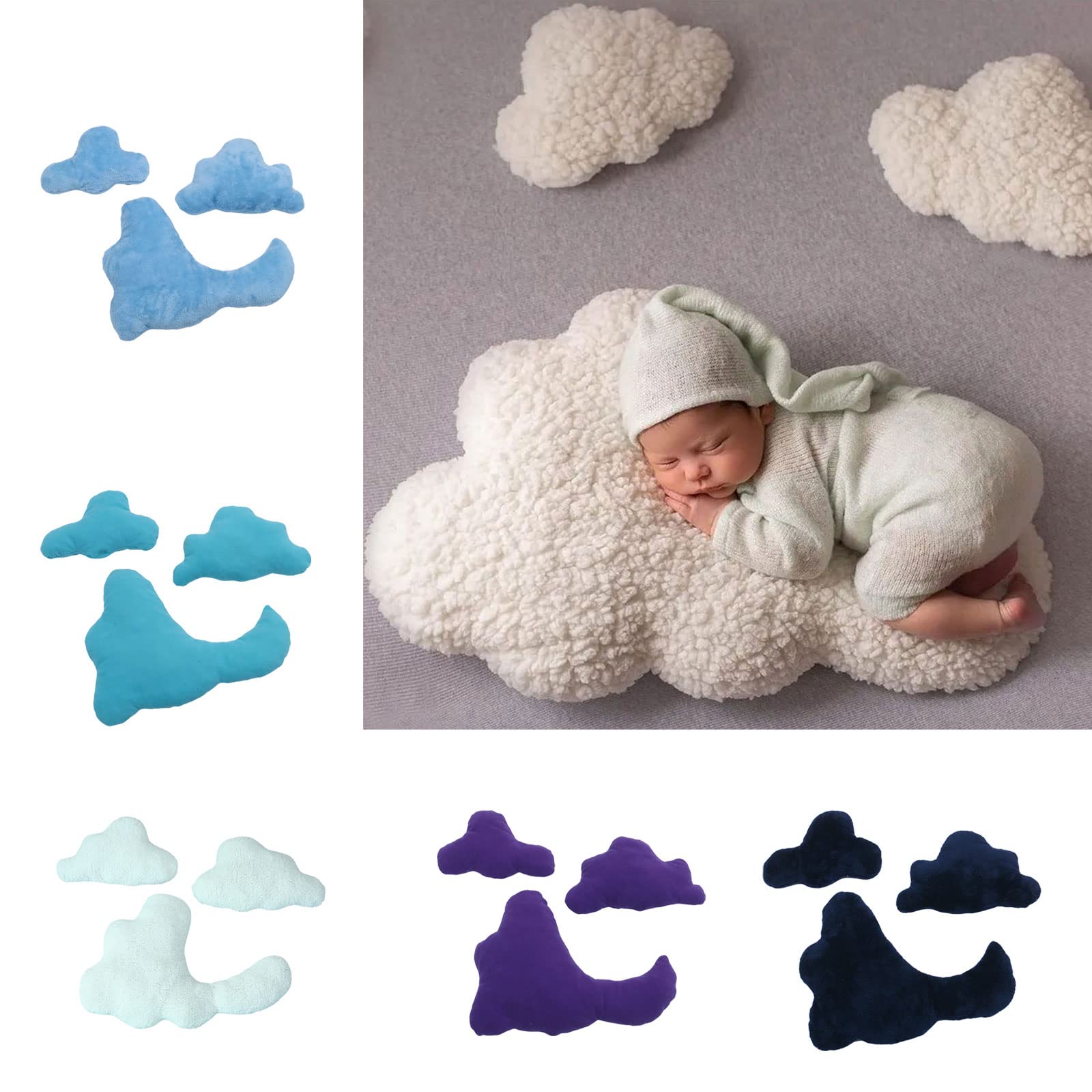 Chaise Et Coussin Photo Pour Nouveau-né En Bois Et Coton - Diamètre 39 Cm | Accessoire Studio Bébé, Séance Prénatale - 10