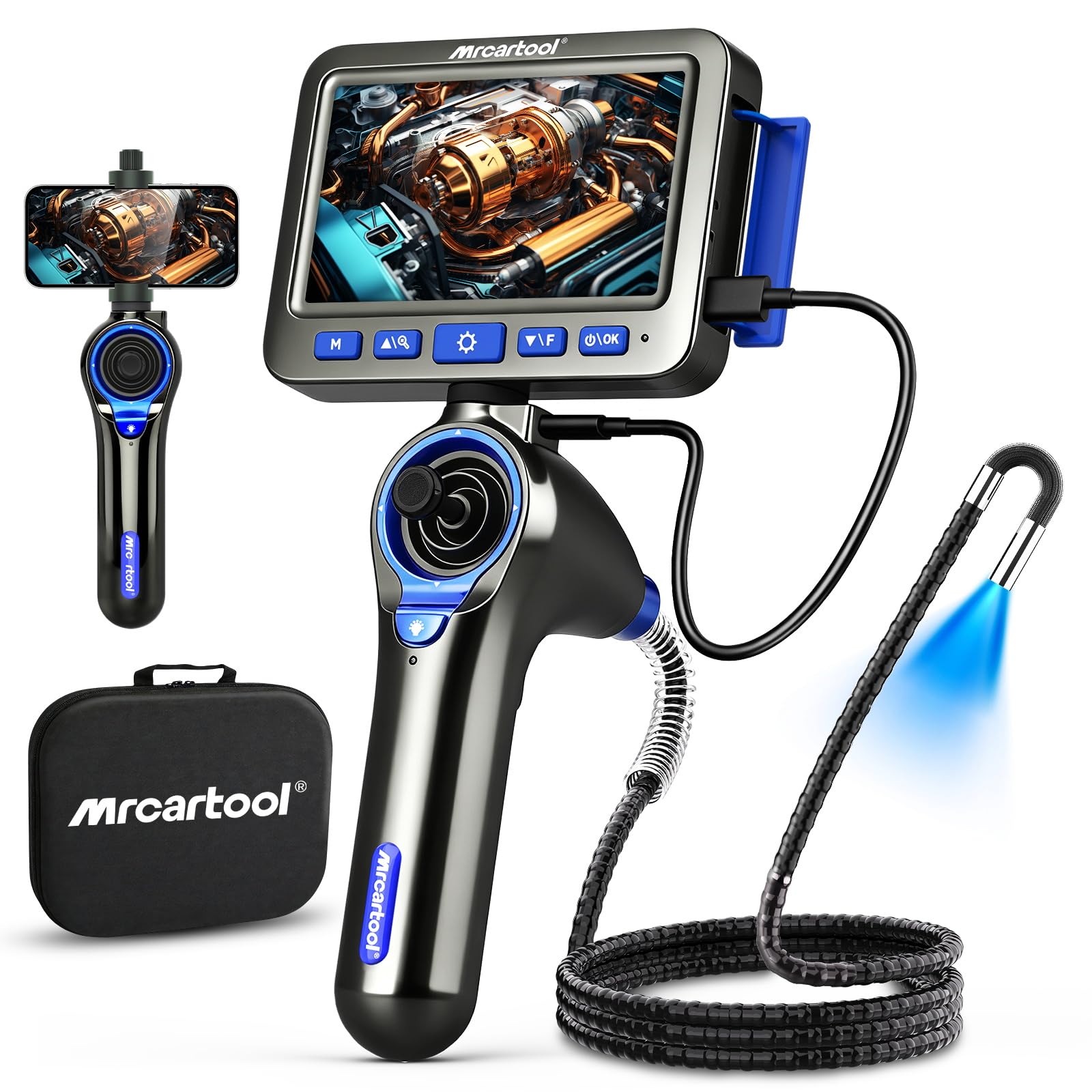 Amazon.com: 4-Way 360° Articulating Borescope with 6 Light