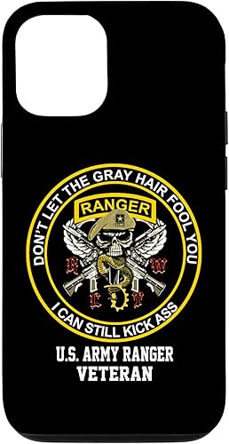 Funda divertida para iPhone 1212 Pro con diseño de veteranos militares de EE.UU