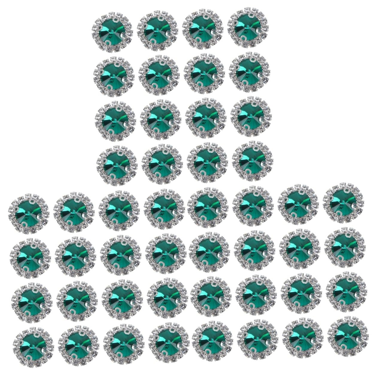60 pièces à plat vert Operitacx pour décoration table mariage - 8