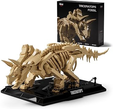 Nifeliz Triceratops Fossil Model Set, Dinosaur Skeleton Building Set for Adults and Collectors, Ideal Gift for Fossil Lovers 798 PCS, NF10351