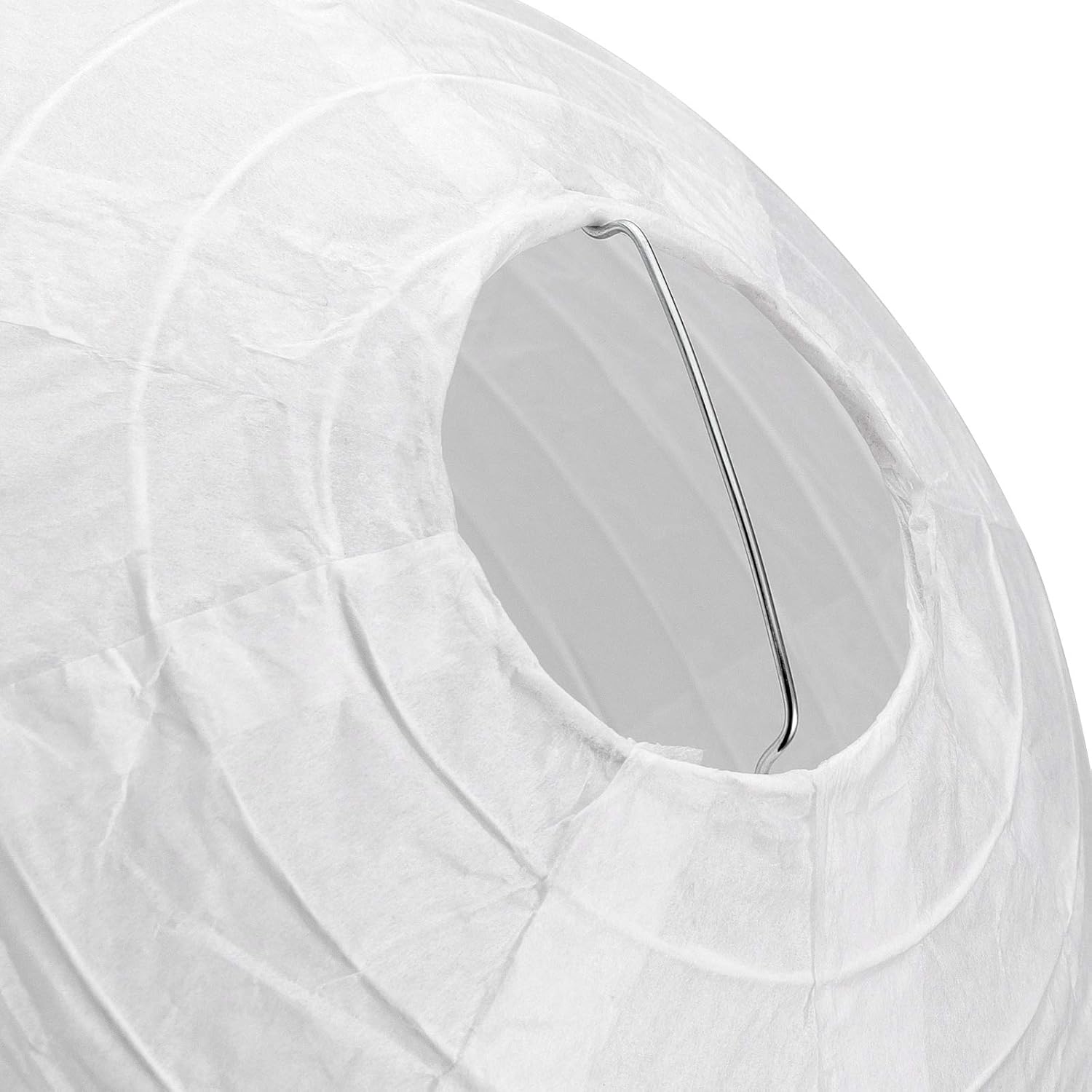 40 Pack 6, 8, 10, 12 Inches White Paper Lantern, Decorative Round Paper Lanterns for DIY Crafts, Wedding, Party, Decoration, 10 Pack for Each Size