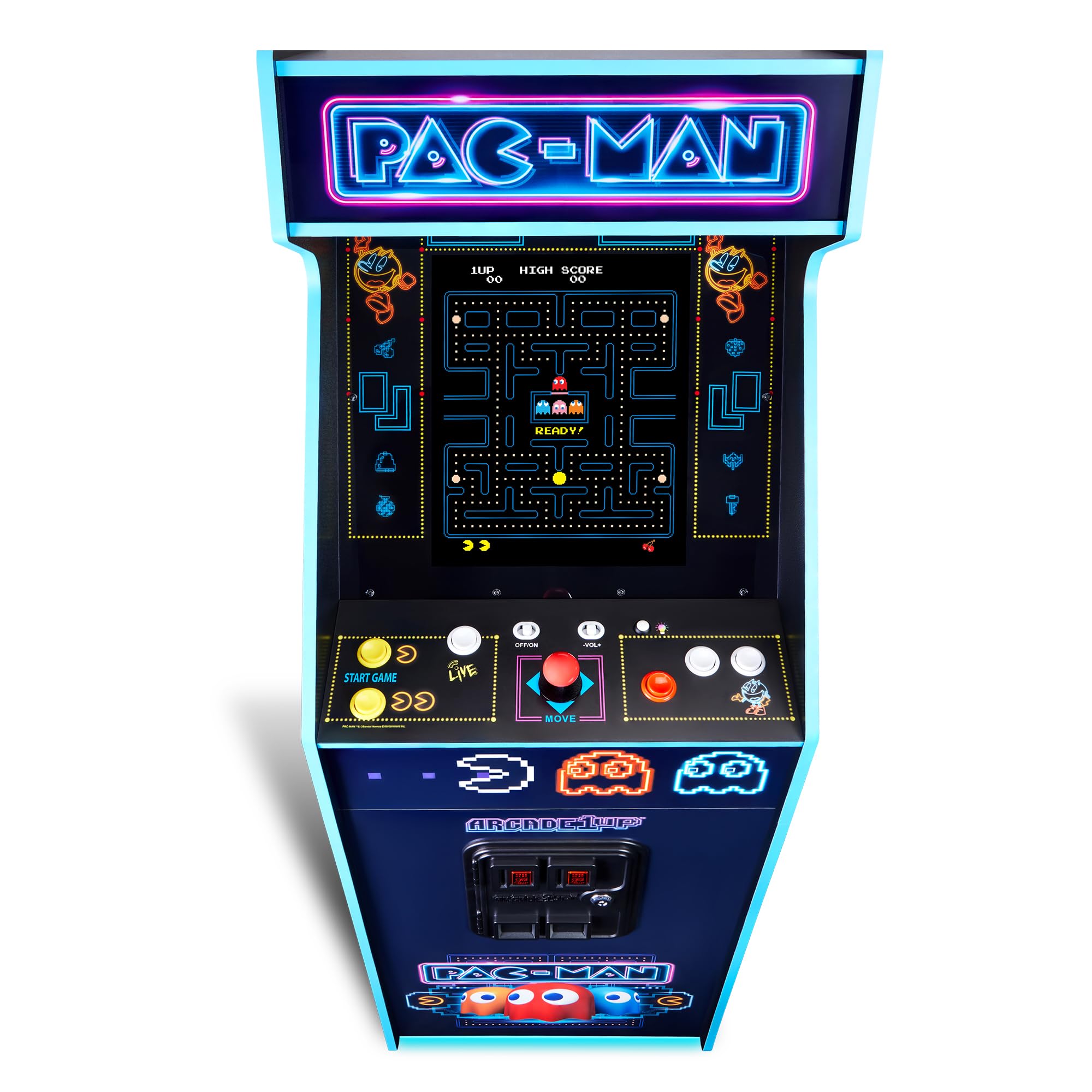 arcade1up　pacman Buy Arcade1Up PAC-Man Deluxe at Home Arcade Machine Neon Edition
