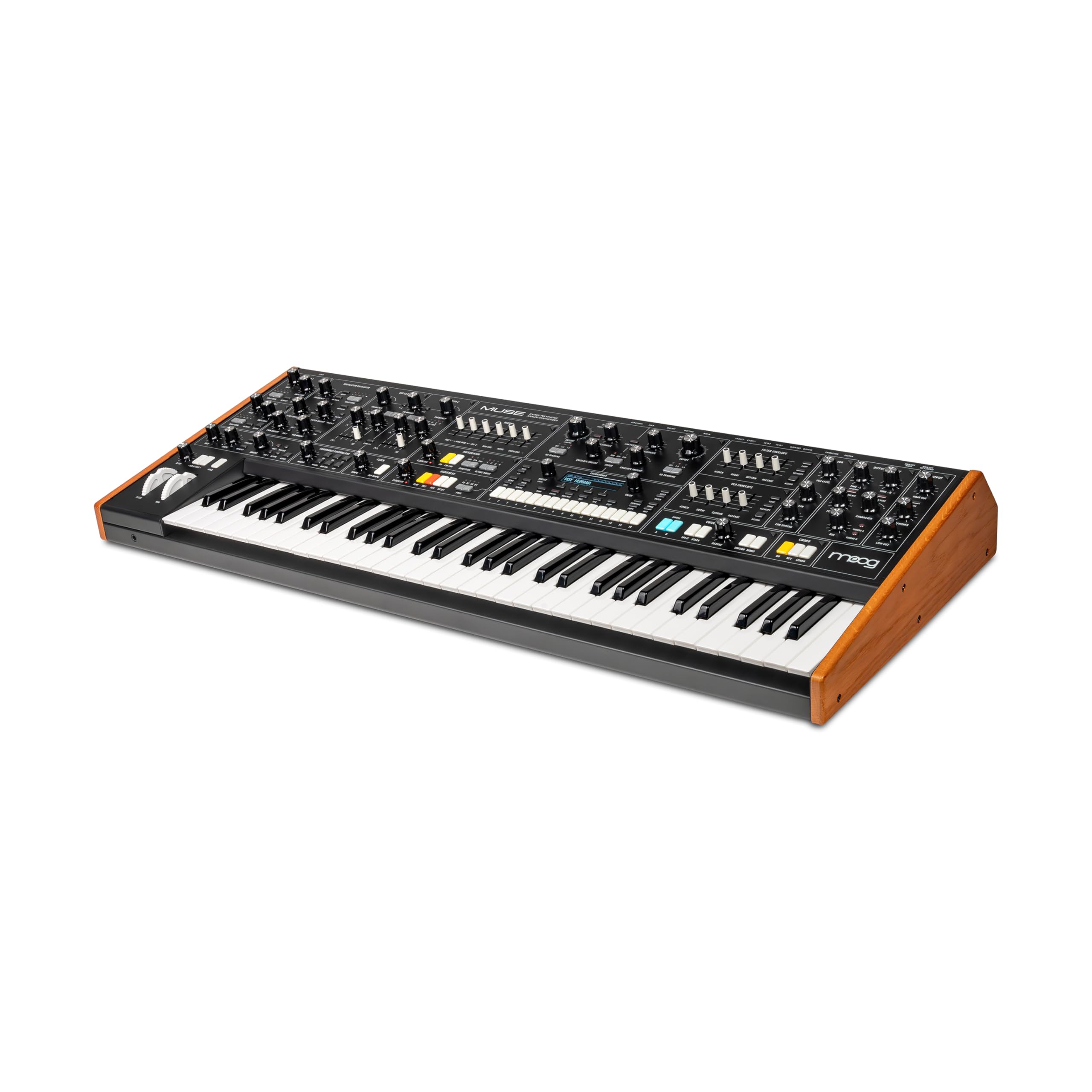 MOOG Muse - Synth Polifonico bi-timbrico Analogico a 8 Voci con 61 Note, Sequencer a 64 Step, 256 Patch e Diffusion Delay